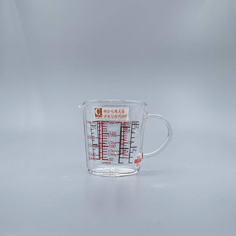 量杯 玻璃有柄 200cc Hario日本製
