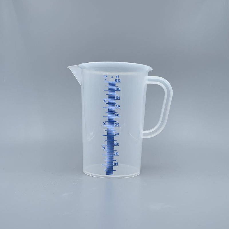 量杯 藍字有柄 1L