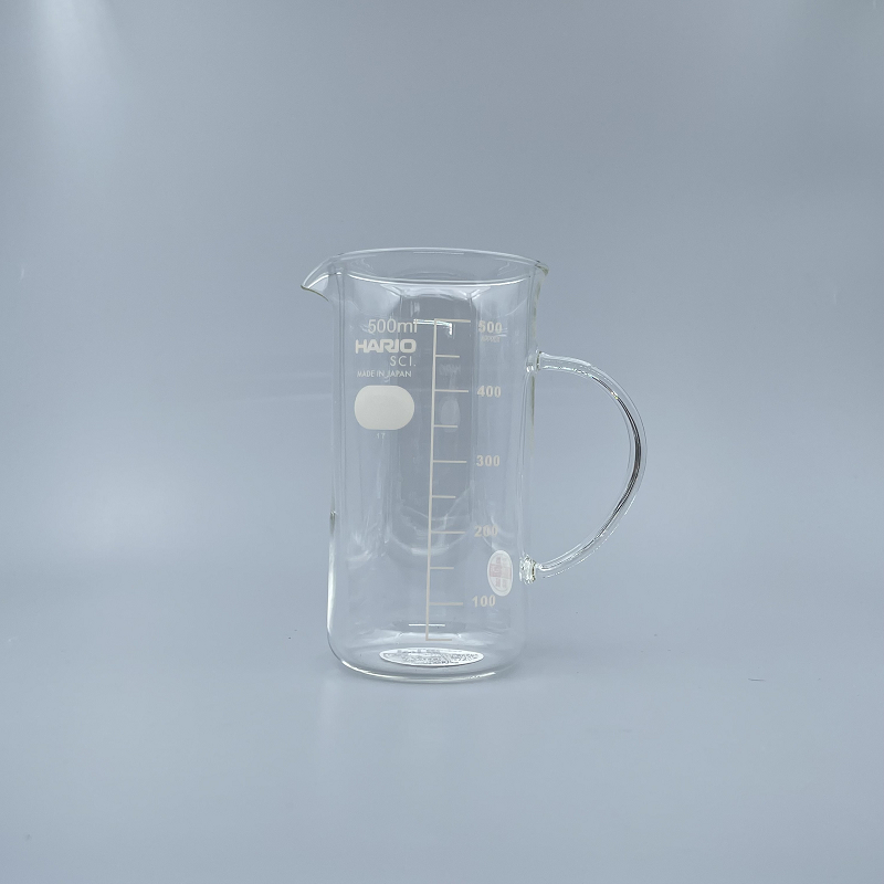 量杯 玻璃有柄 瘦高型 500cc Hario日本製