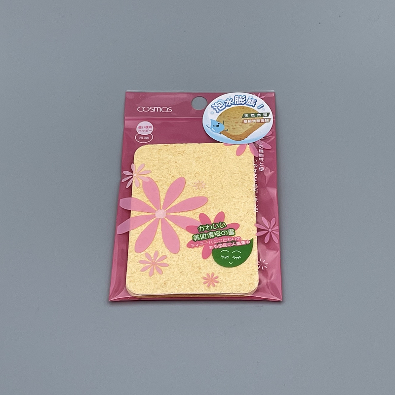 洗臉海棉(方形橘) B級 S30155