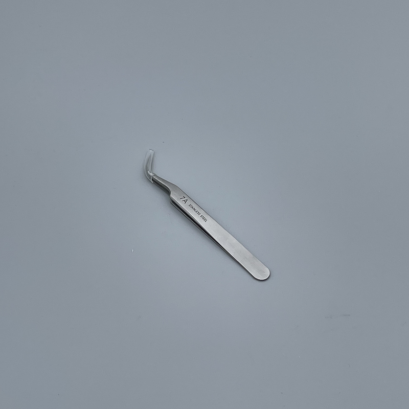 鑷子 電子彎夾(有黑套) 7A 12cm  330#