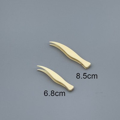 鑷子 PP料 鉤型  8.5cm 日本製