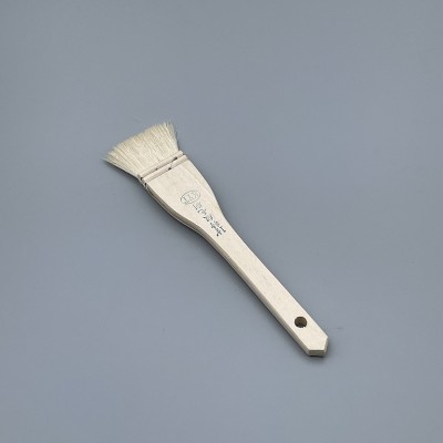 敷體刷 木柄白羊毛 1 1/2