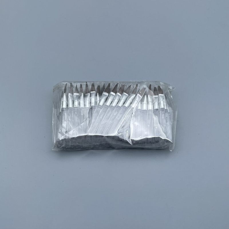 粉刷 唇刷 銀束透桿(100支/包) 總長5.4CM