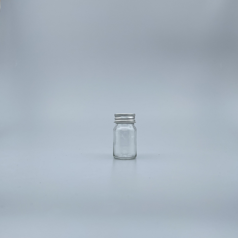 透明玻璃瓶 3K 28牙全鋁蓋 25ml