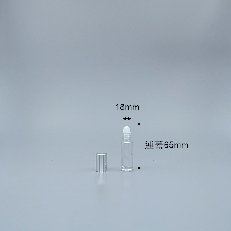 滾珠瓶 玻璃 5cc 銀蓋 自動瓶