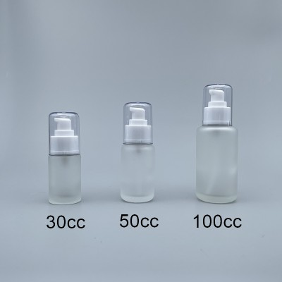 壓瓶 附蓋 毛玻 50cc  蓋無滾邊 L-0514