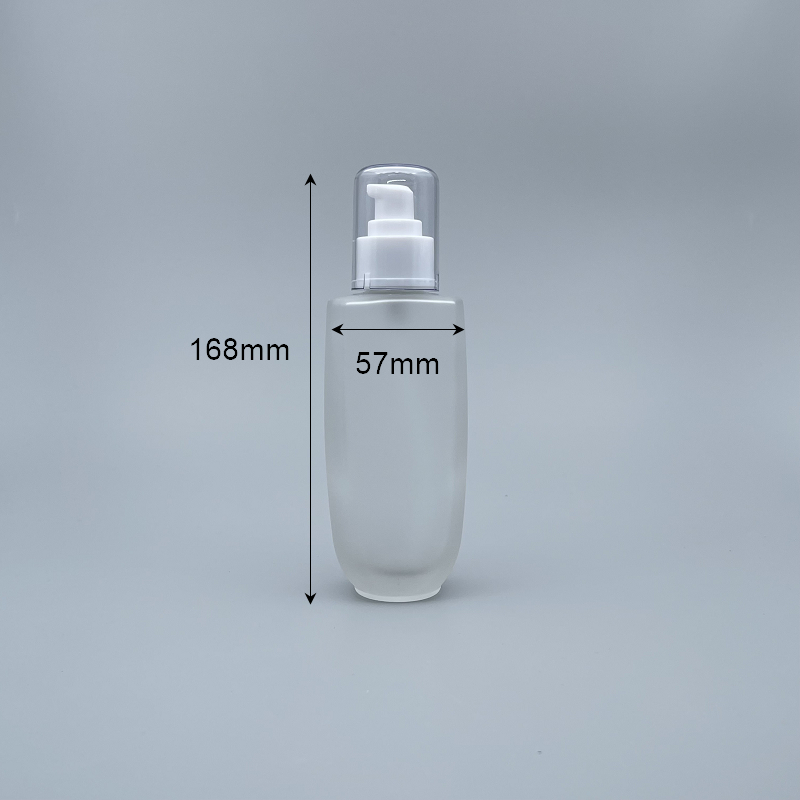 桃型 壓瓶 附蓋毛玻 150cc 蓋滾金邊