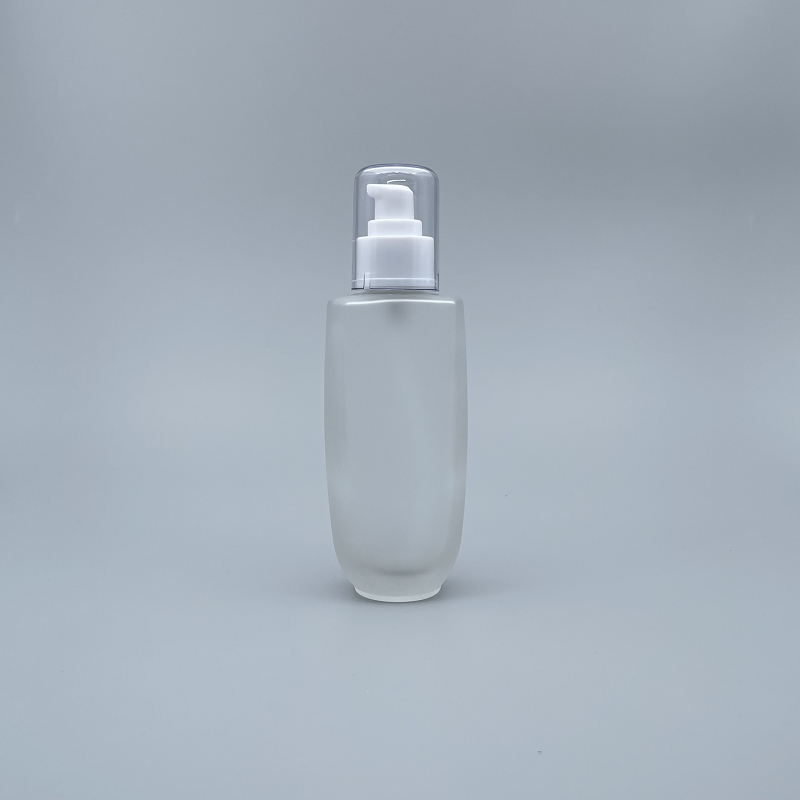 桃型 壓瓶 附蓋毛玻 150cc 蓋無滾邊