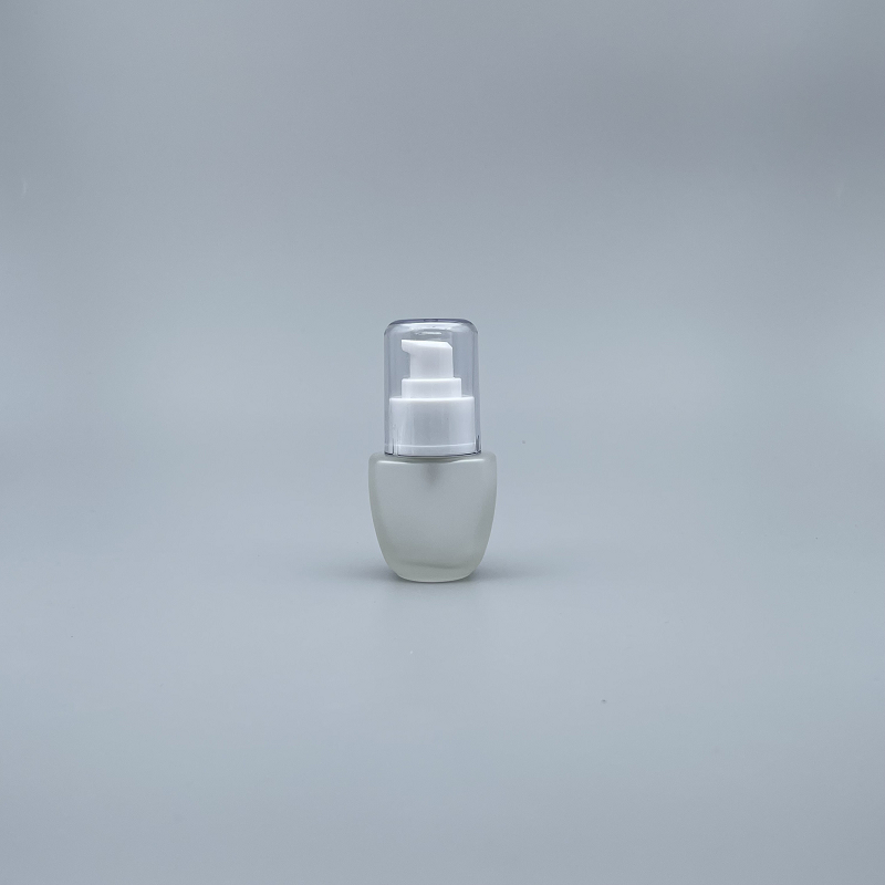桃型 壓瓶 附蓋毛玻 30cc 蓋無滾邊