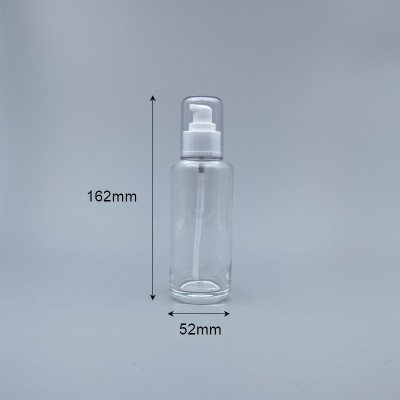 壓瓶 附蓋 透玻 150cc 蓋無滾邊 L-1550