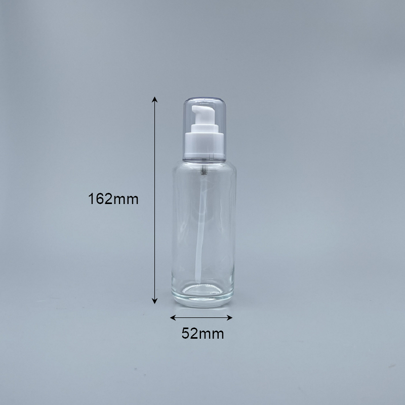 壓瓶 附蓋 透玻 150cc 蓋無滾邊 L-1550