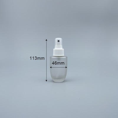 桃型 噴瓶 毛玻 50cc 本色噴頭