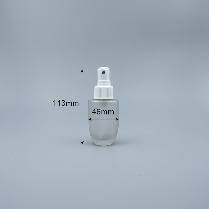 桃型 噴瓶 毛玻 50cc 銀噴頭