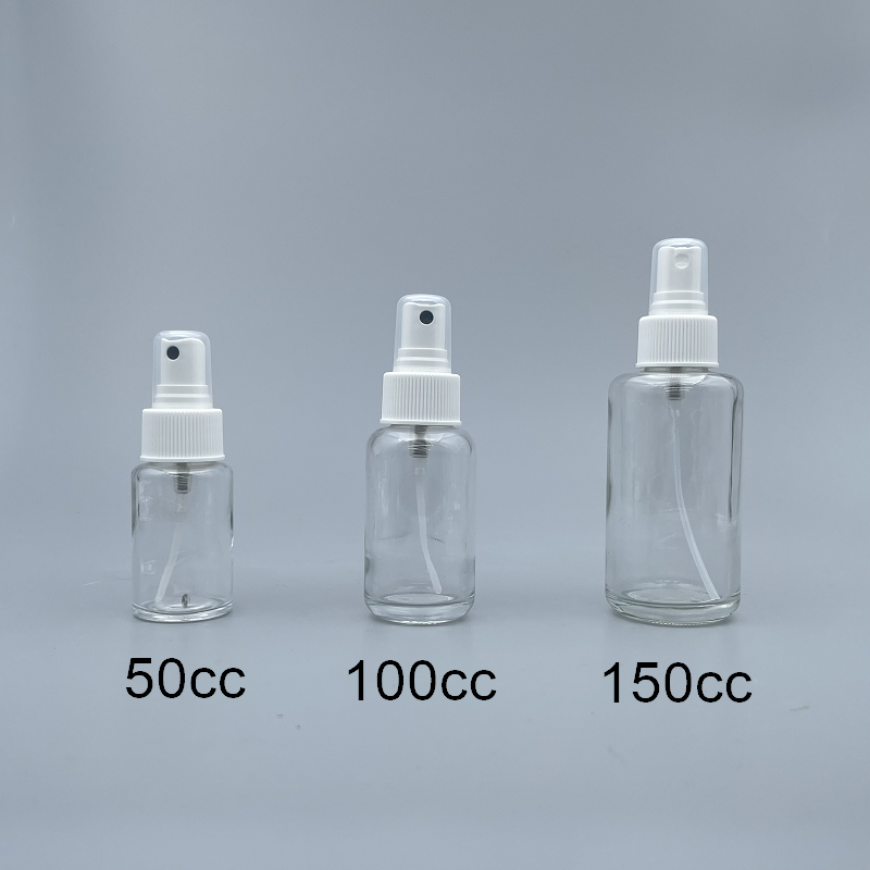 噴瓶 透玻 白噴頭 100cc L-1019