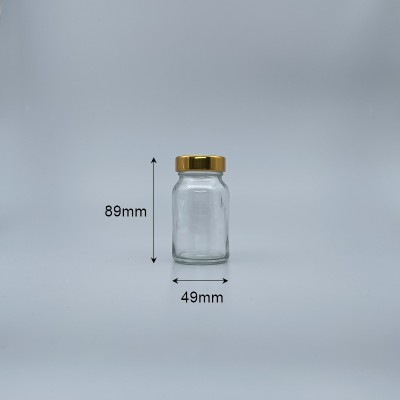 透明玻璃瓶 10K 金蓋 85ml