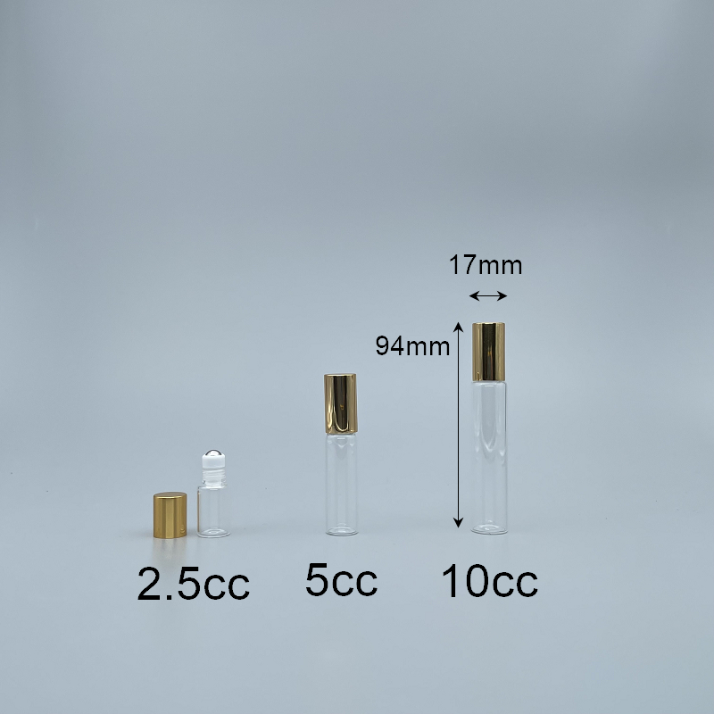 滾珠瓶 透明 10cc 鋼珠頭 銀蓋 17x75mm