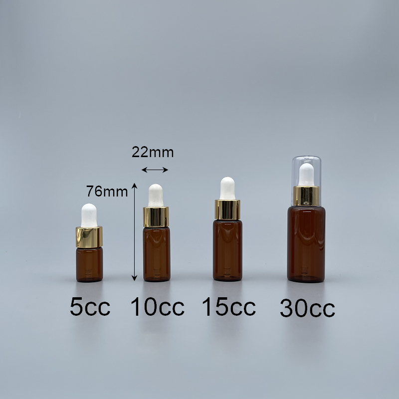 滴瓶 茶 10cc 銀蓋+TPR白膠帽