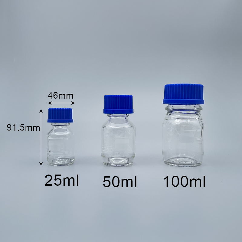 血清瓶 DURAN   50ml 德製藍蓋