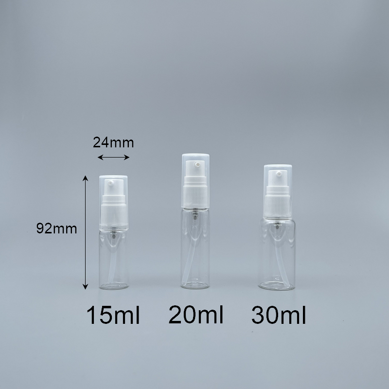 雀嘴壓瓶 透玻 15cc 附PP大蓋