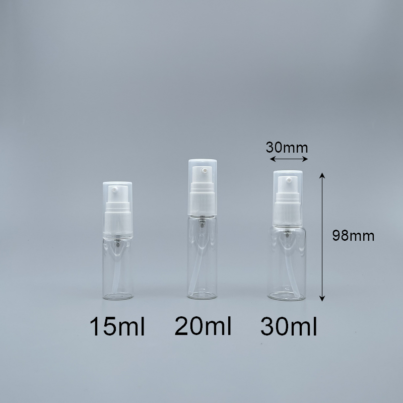 雀嘴壓瓶 茶玻 30cc 附PP大蓋