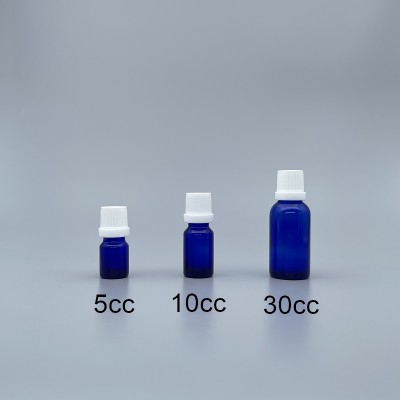 精油瓶 藍色 白色安全蓋 10cc