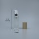 壓瓶 附蓋長瓶 霧金頭 24牙 30cc L-0332