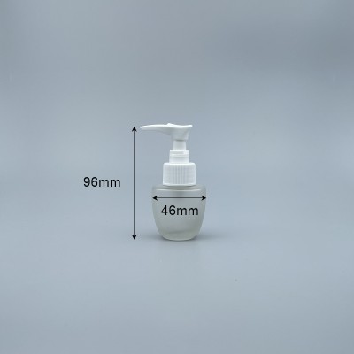 桃型 壓瓶 毛玻 30cc 本色壓頭