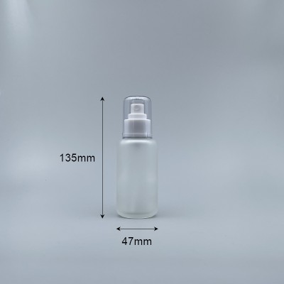 噴瓶 毛玻 附蓋 100cc 蓋滾金邊 L-1019