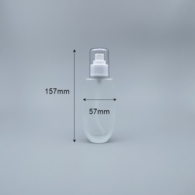 桃型 噴瓶 附蓋毛玻 100cc 蓋滾金邊