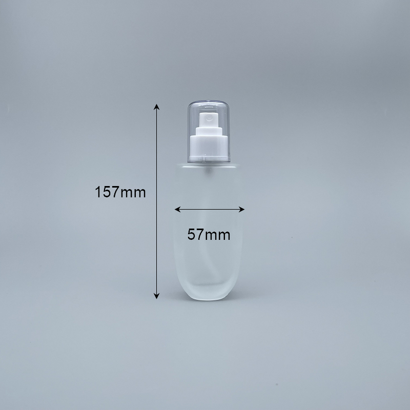 桃型 噴瓶 附蓋毛玻 100cc 蓋滾金邊
