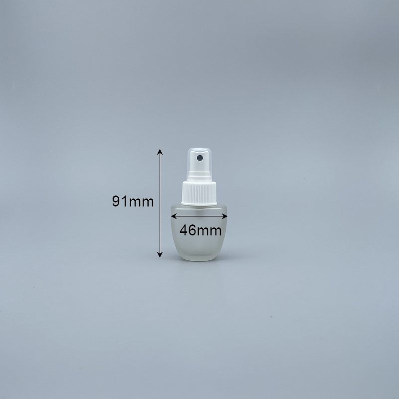 桃型 噴瓶 毛玻 30cc 金噴頭