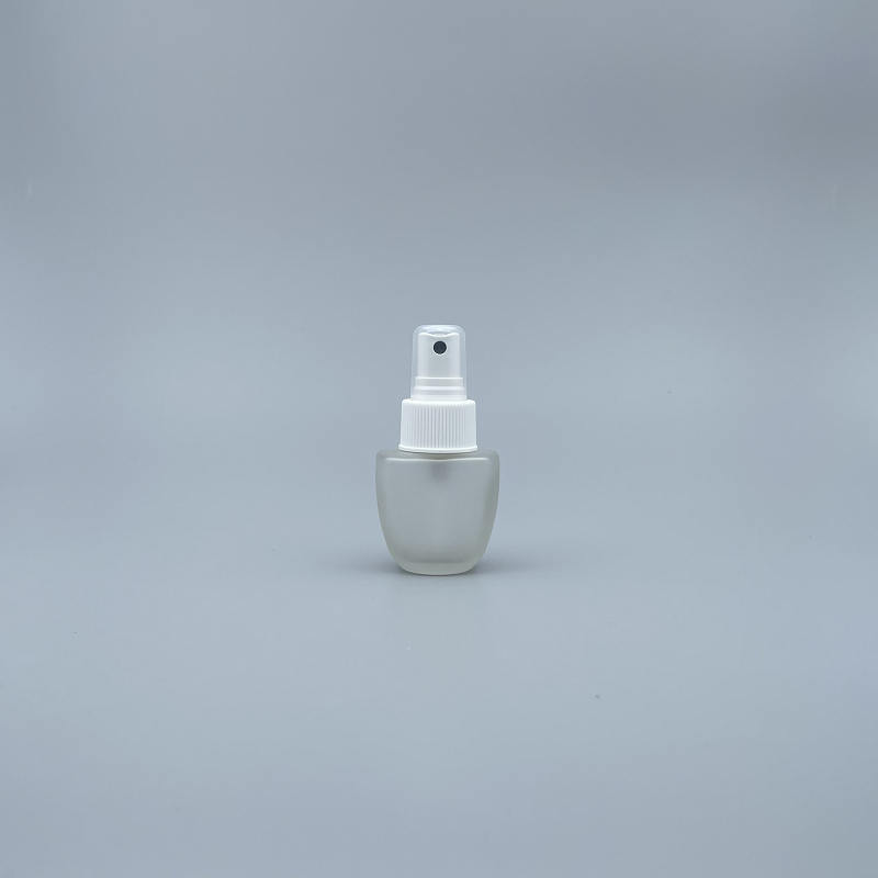 桃型 噴瓶 毛玻 30cc 白噴頭