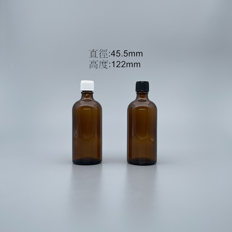 精油瓶 藍 白蓋 100cc 高型(無洞蓋無內塞附墊片)