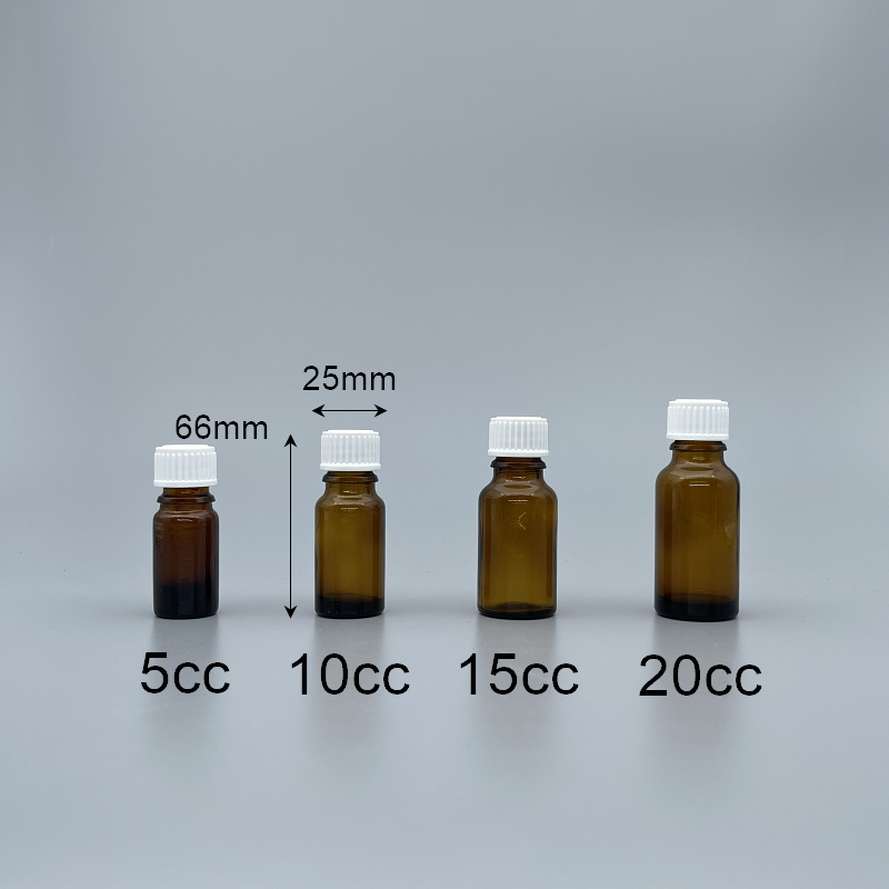精油瓶 德國 茶 白蓋 10cc