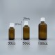 精油瓶 德國 茶色 白色大頭安全蓋 50cc