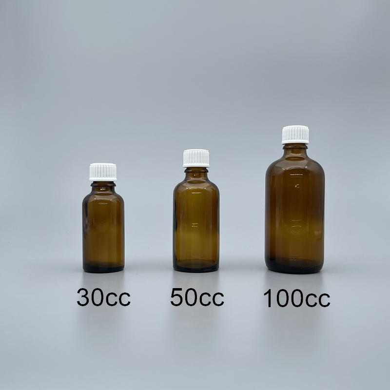 精油瓶 德國 茶 白蓋 100cc