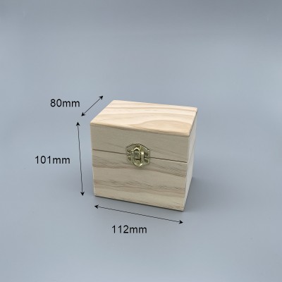 精油木盒 無鏡子  6格 台灣製原木色