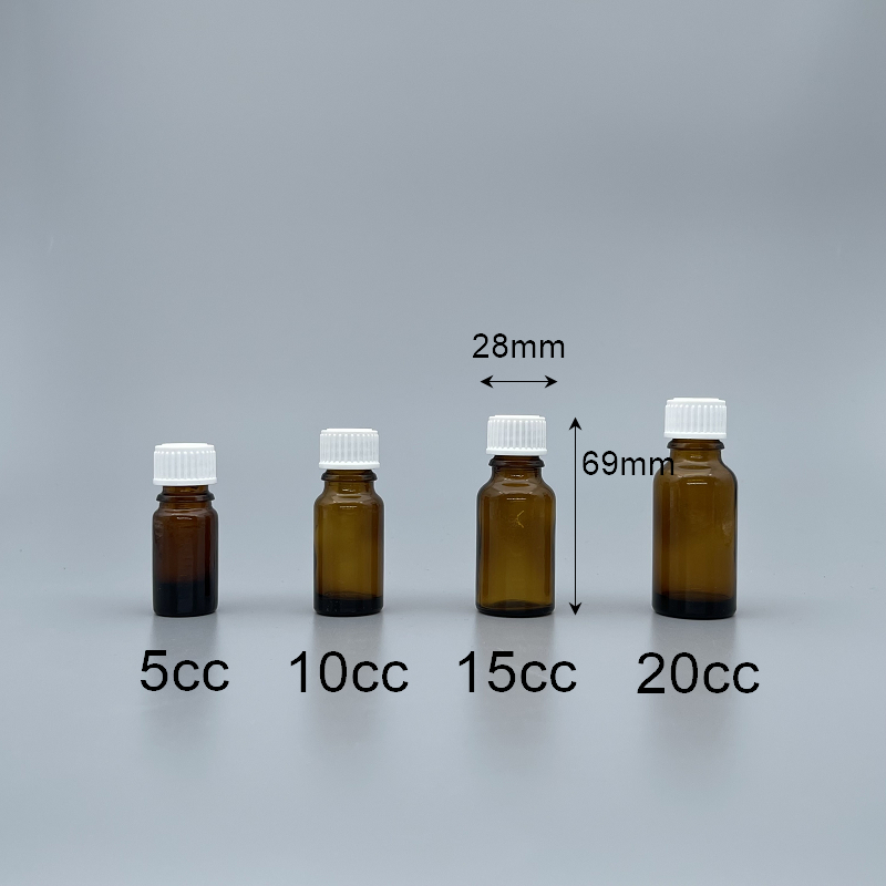 精油瓶 德國 茶 白蓋 15cc