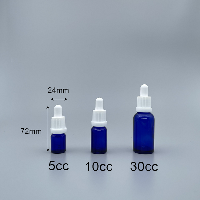 精油滴瓶 茶色 白配件  5ml 7x48吸管