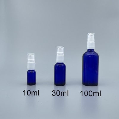 精油壓瓶 藍 100ml