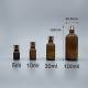 精油瓶 無內塞 金蓋 茶 100cc