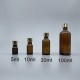 精油瓶 無內塞 金蓋 茶 10cc