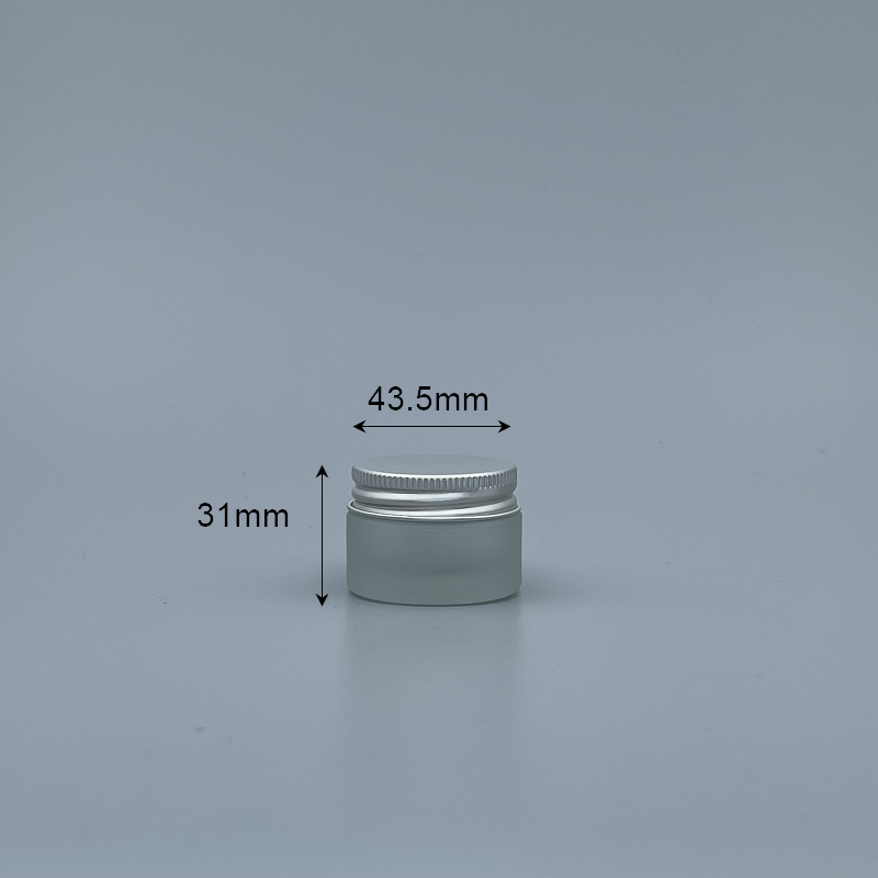 鋁蓋面霜盒 15g 毛玻