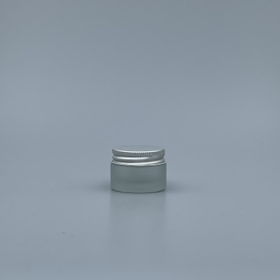 鋁蓋面霜盒 15g 毛玻