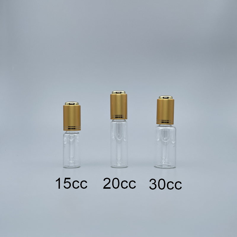 滴瓶 雷射霧金 透明 15cc
