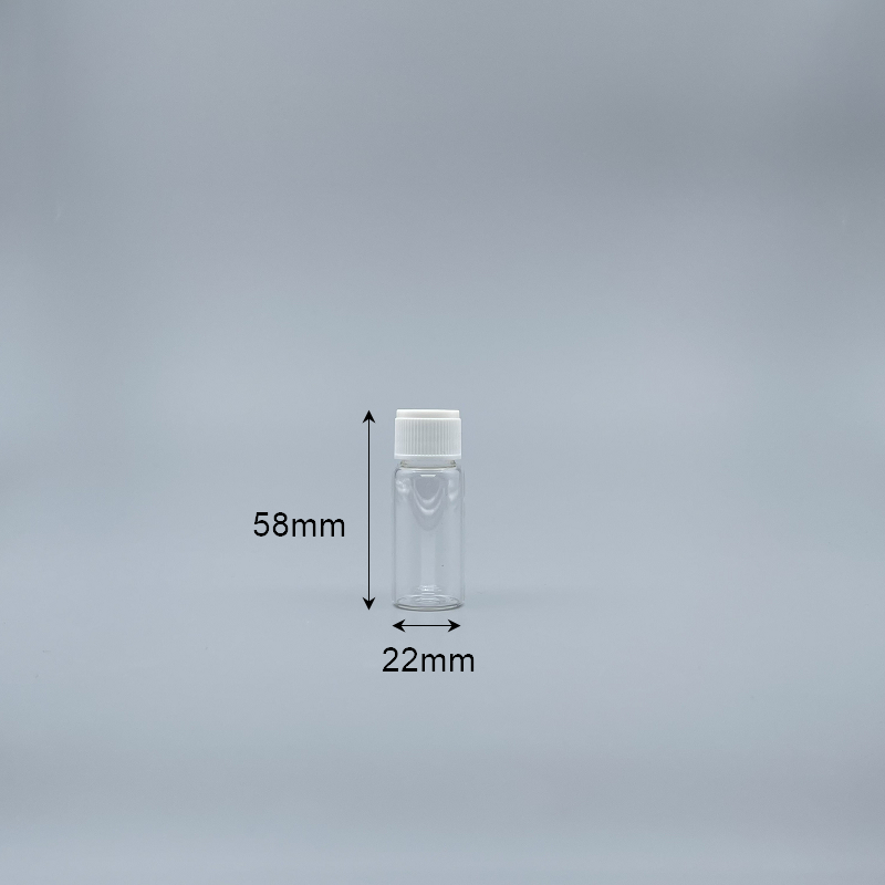 玻璃瓶 茶色 10ml 18牙白蓋+22x54滴瓶身