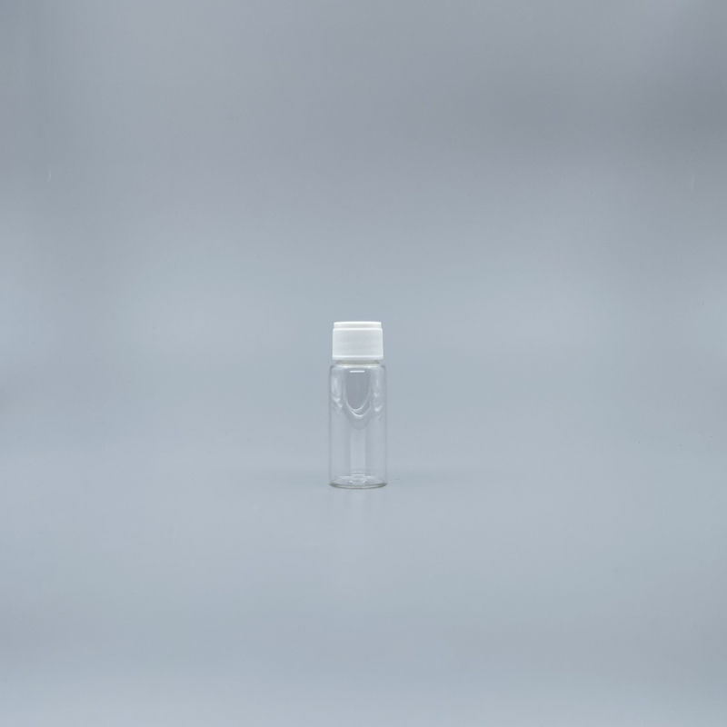 玻璃瓶 透明 15ml 18牙白蓋+24x60滴瓶身
