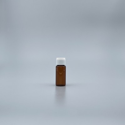 玻璃瓶 茶色 10ml 18牙白蓋+22x54滴瓶身