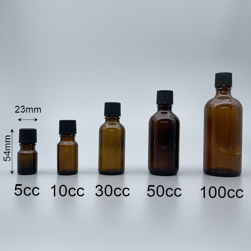 精油瓶 藍 黑蓋 5cc